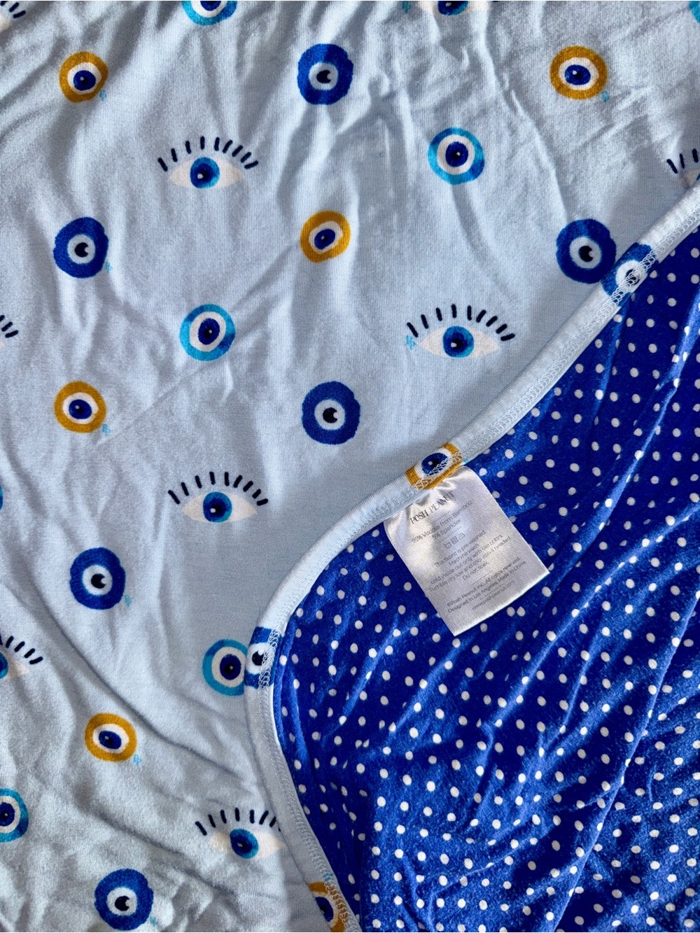 Posh Peanut bamboo Evil Eye Luxette patoo blanket swaddle 35” x 35” double layer